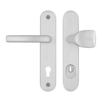 Dveřní kování Bezpečnostní kování FEST A1/90 klika-madlo s krytkou Al