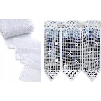 Záclona MG VITRÁŽOVÁ ZÁCLONA žakárová bílá 34424 30cm polský