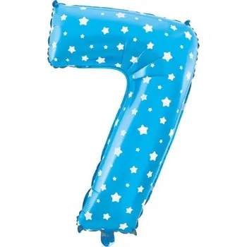 Balónek Modrý balónek 7, 32 palce - Narozeniny, výročí, oslavy