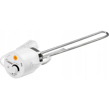 Příslušenství pro ohřívač vody Topné těleso do bojleru Gwarant 3000 W s termostatem, bílo-stříbrné, 1,5 m