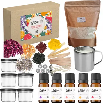 kreativní sada Sada pro výrobu svíček ze sójového vosku jako DÁREK pro děti k Vánocům 5