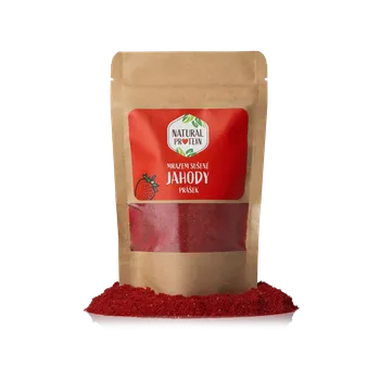 Sušené ovoce NaturalProtein Mrazem sušené jahody - prášek 80 g