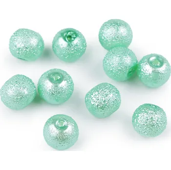 Korálek Skleněné voskové perly vroubkované Ø8 mm Varianta: 210 mint, Balení: 760 ks