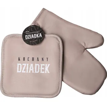 Chňapka KUCHYŇSKÁ RUKAVICE CHŇAPKA SADA MILOVANÝ DĚDEK DÁREK KE DNI DĚDEČKŮ