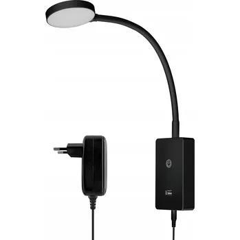 Nástěnné svítidlo Nástěnné svítidlo bílé, černý integrovaný LED zdroj 4 W