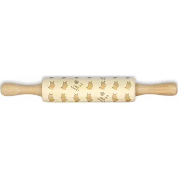 Váleček na těsto Hedvábný teriér - malý váleček se vzorem psa, váleček na těsto pro děti