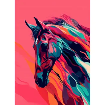 Plakát Plakát Vítr ve hřívě - plakát bez rámu 39,5 x 55 cm