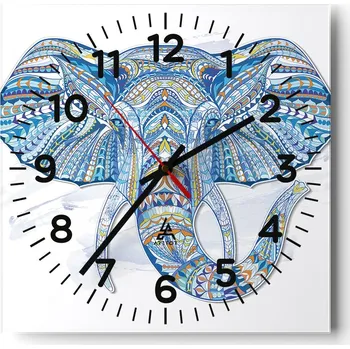 Hodiny Nástěnné hodiny do obýváku 40x40 Abstrakce Tiché hodiny Skleněné hodiny Bez hlučnosti