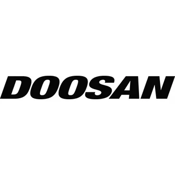 Samolepicí dekorace na vozidlo VODĚODOLNÁ NÁLEPKA LOGO DOOSAN – pro bagr, buldozer, sklápěčku, 50 cm