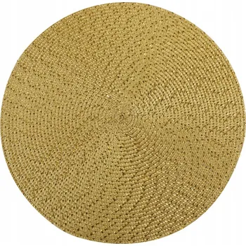 Podtácek Kulatá podložka na stůl pod talíř, kuchyňská rohož 38 Cm, zlatá - TOAST