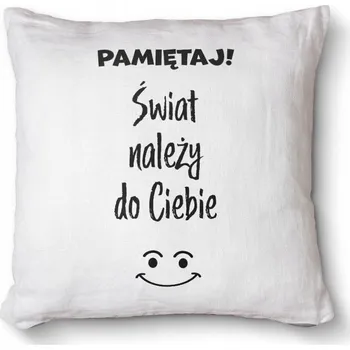 Polštář Ozdobný foto polštář dekorativní 40x40 - Pamatuj - svět patří tobě