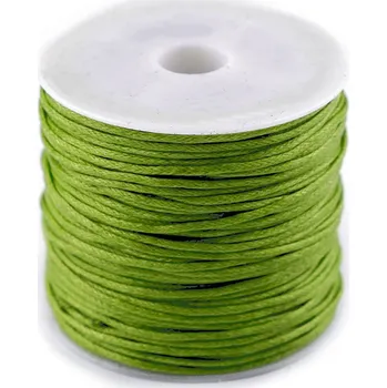 Příze Šňůra bavlněná Ø0,8 mm voskovaná Varianta: 24 zelená stepní, Balení: 1 ks