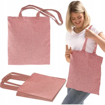 Nákupní taška Látková taška 42 x 38 cm růžová