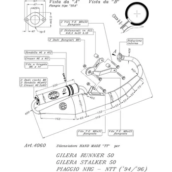 Auto-moto Výfuk LeoVince GILERA RUNNER 50 HAND MADE TT BLACK EDITION
