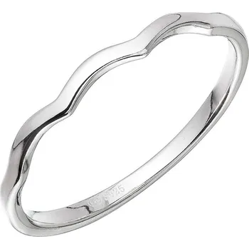 Prsten EVOLUTION GROUP CZ Stříbrný prsten vlnky - velikost 58 - 65002