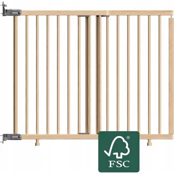 Dětská zábrana Baby Dan Vysoká schodišťová zábrana Mona, dřevěná, 65-110 cm