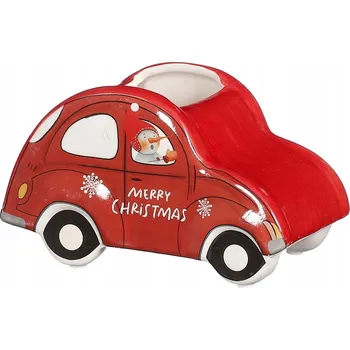 Květináč Červený kryt vánočního auta Květináč