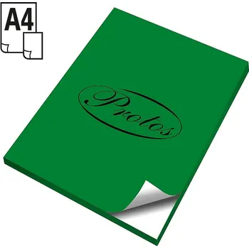 Kancelářský papír SAMOLEPICÍ DEKORATIVNÍ PAPÍR A4 ZELENÝ PROTOS