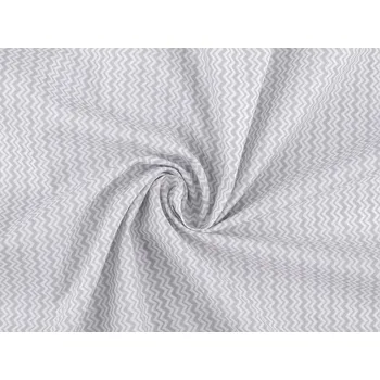 Bavlněná látka / plátno chevron jemný Varianta: 1 (363) šedá světlá, Balení: 1 m
