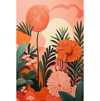 Plakát Plakát Korálová zahrada bez rámu 61 x 90,5 cm