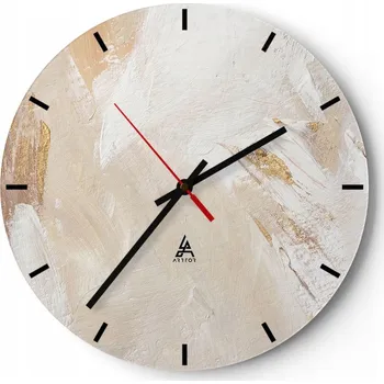 Hodiny Nástěnné hodiny do kuchyně 30x30 Minimalistické skleněné hodiny do obýváku Tiché