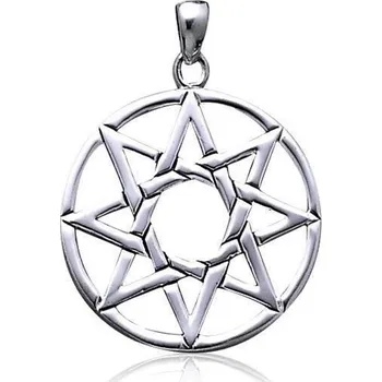 Přívěsek Oktogram osmicípá hvězda stříbrný přívěsek