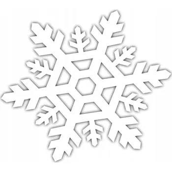 Vánoční dekorace Nálepka Sněhová Vločka Vločka Hvězdička 18 cm