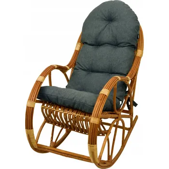 Křeslo Polštář na houpací křeslo Ampo Verona 50x130 cm černý melír