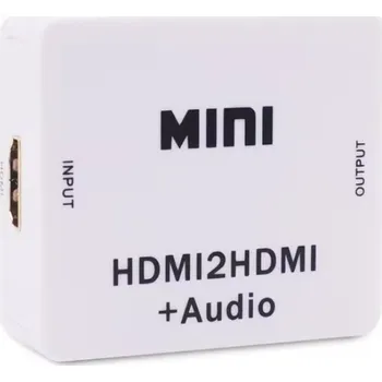 Redukce Adaptér Rozbočovač obrazu a zvuku z HDMI na HDMI + Audio Jack 3,5 mm 4Kx2K