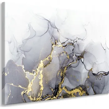 Obraz Obraz na zeď MARMOR Abstraktní Zlaté prvky Akvarel 40x30