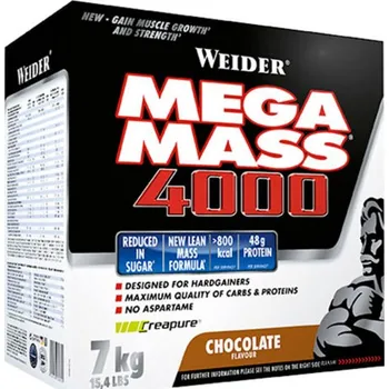 Fitness strava Weider Giant Mega Mass 4000 3kg - čokoláda