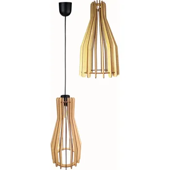 ZÁVĚSNÁ LAMPA lustr stropní LOFT Dřevo 1