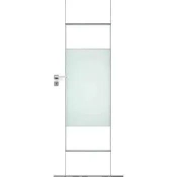 Interiérové dveře Interiérové rámové dveře Verso 4 s obdelným a horizontálním prosklením. Dveře mají rám z MDF desky.