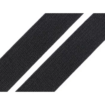 Textilní guma Pruženka tkaná šíře 15 mm Varianta: černá, Balení: 25 m