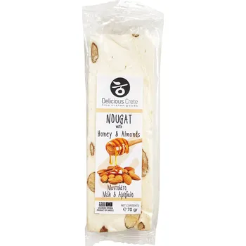 Nougat tyčinka s mandlemi a medem 70g PREMIUM CRETE