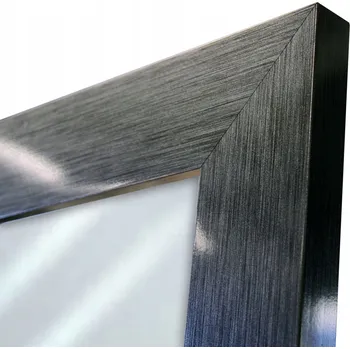 Zrcadlo Zrcadlo v rámu 70x60 grafit lesk