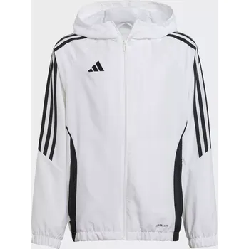 Pánská casual bunda Dětská větrovka adidas TIRO 24 s kapucí bílá