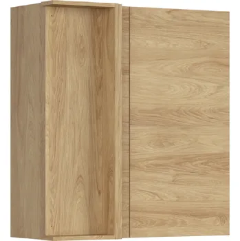 Kuchyňská skříňka Black red white GNW-90/95/40 horní rohová skříňka vnitřní kuchyně Hamper Zvolte stranu: pravé provedení, Barva korpusu skříněk: Bílá alpská, Zvolte barvu dvířek: Dub Lancelot