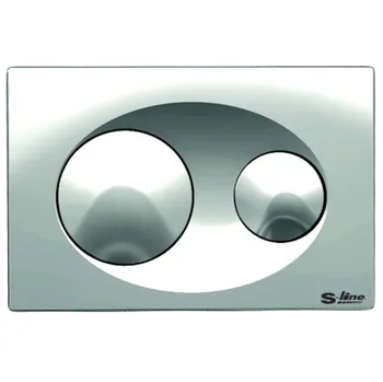Splachovací tlačítko Ovládací tlačítko S-Line plast chrom lesk P40-0120
