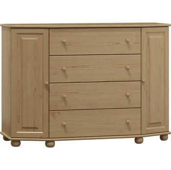 Komoda Nabytek-dreveny.cz Dřevěná komoda MB 50 140x100x47 cm borovice masiv Barevné provedení: Ořech