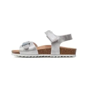 Dámské sandále Geox Sandály J Adriel Girl J028MC000BJC1007 S Stříbrná 28