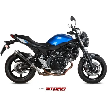 Auto-moto Koncovka výfuku STORM OVAL S.045.LX1B Černá ocel SUZUKI SV 650 X ABS 2018-2026