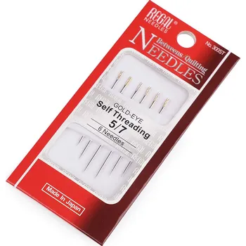 Jehly pro špatný zrak, zlatá ucha Varianta: nikl, Balení: 36 karta