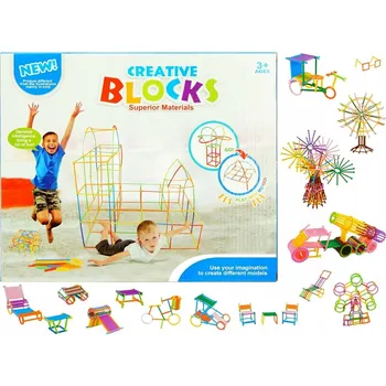 ostatní stavebnice Stavební Stavebnice brčka tyčinky trubičky 4331