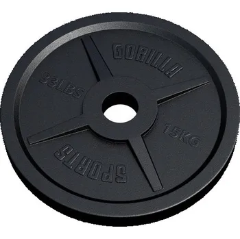 Závaží z litiny Gorilla Sports 15 kg