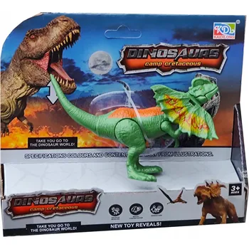 Figurka FIGURKA DINOSAURUS DILOPHOSAURUS 13 cm, Dilophosaurus zelený