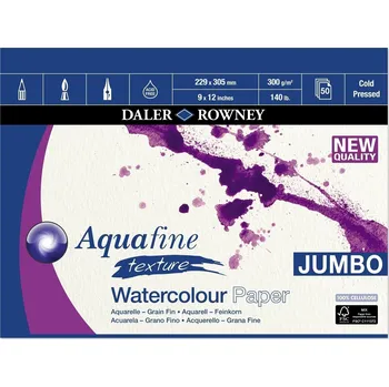 Daler Rowney Aquafine Texture Watercolour Paper Aquafine Skicář 50 22,9 x 30,5 cm 300 g