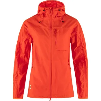 Dámská větrovka oudoor bunda dámská FJÄLLRÄVEN High Coast Wind Jacket W Flame Orange - XS