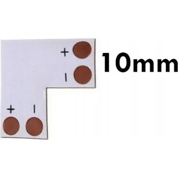 Příslušenství pro LED osvětlení Rohová spojka / konektor pro mono/2pin LED pásky 10mm