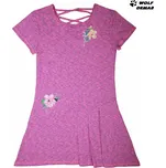 Dívčí šaty WOLF S2020 fialovo-růžové